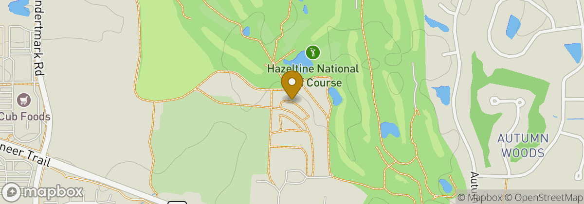 Map location: Hazeltine National Golf Course