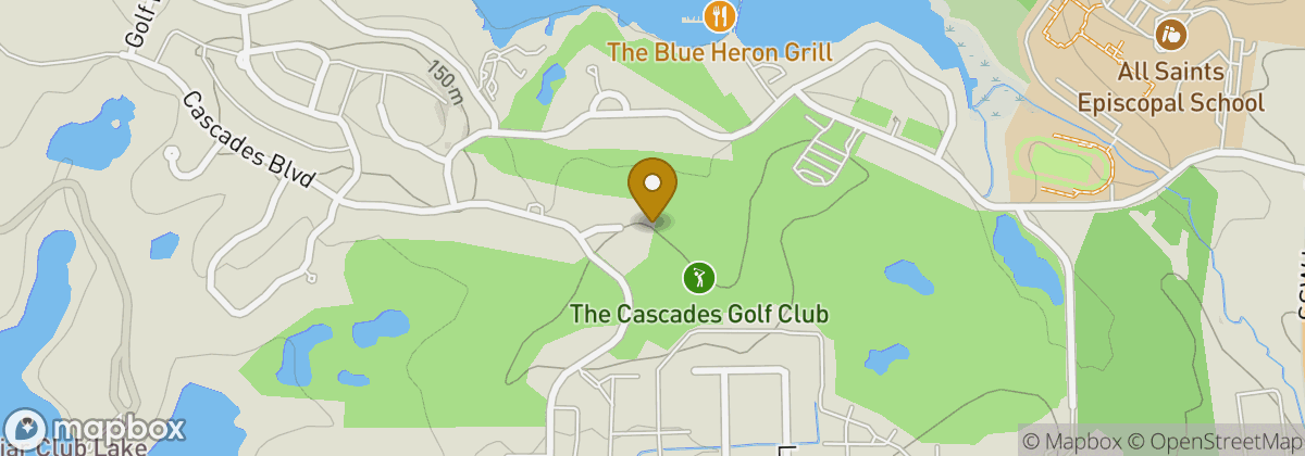 Map location: The Cascades Golf Club