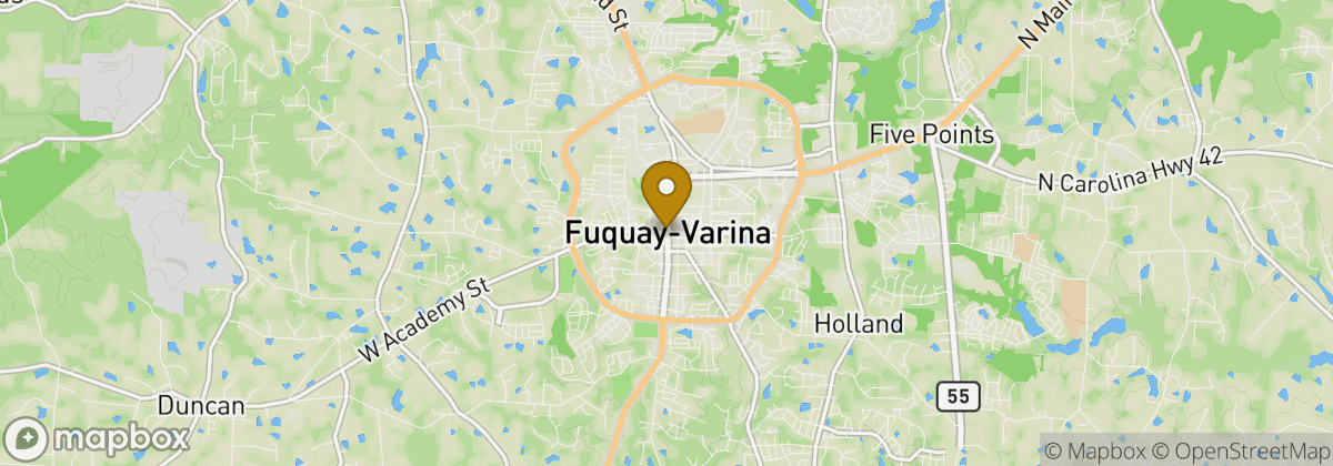 Map location: Fuquay Varina