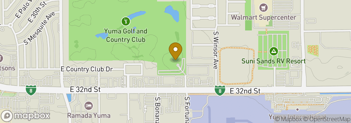 Map location: Yuma Golf & Country Club