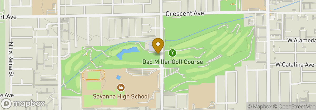 Map location: Dad Miller Golf Course