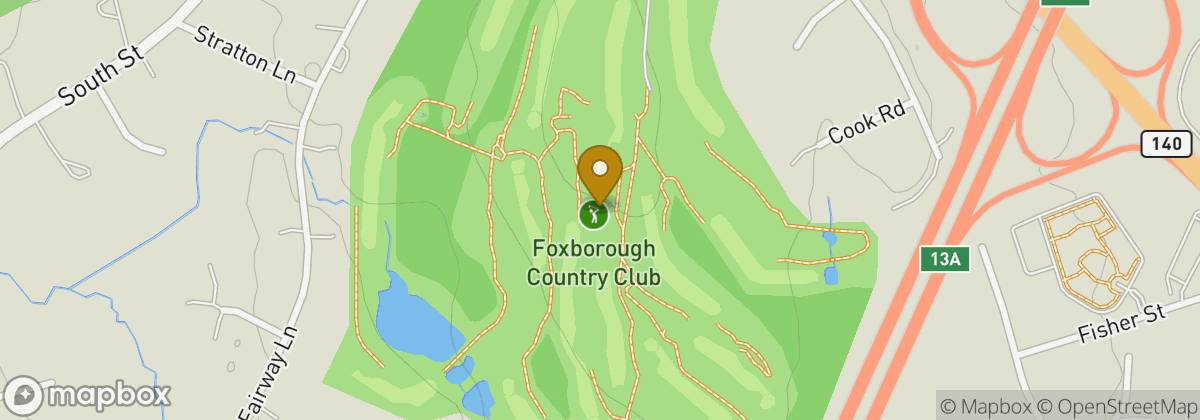 Map location: Foxborough Country Club