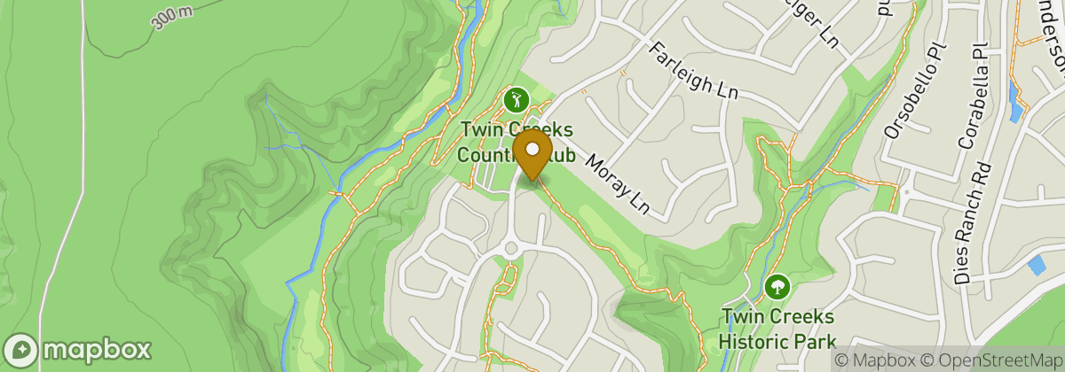 Map location: Twin Creeks Country Club