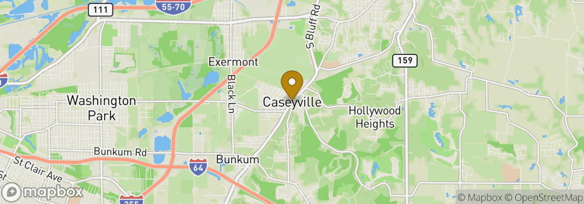 Map location: Caseyville