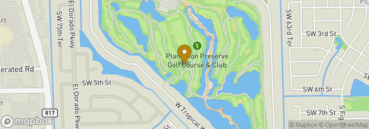 Map location: Plantation Preserve Golf Course & Club