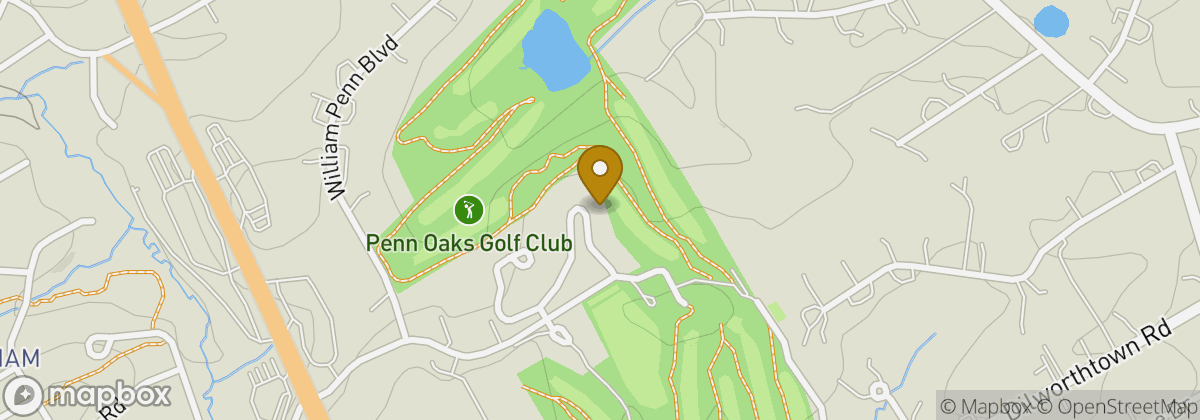 Map location: Penn Oaks Golf Club