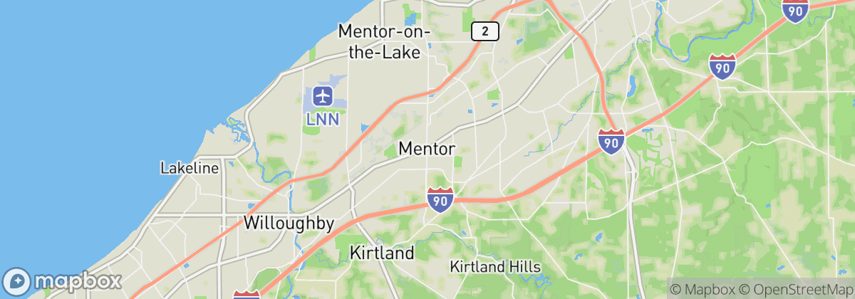 Map: Mentor, OH