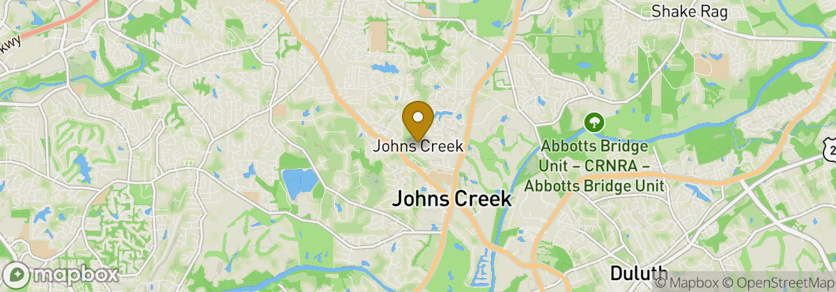 Map location: Johns Creek