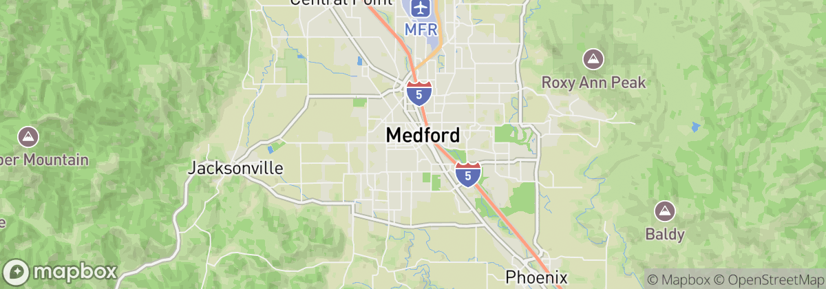 Map: Medford, OR