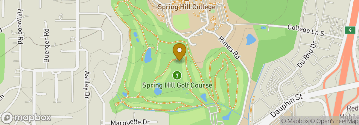Map location: Spring Hill Golf Course