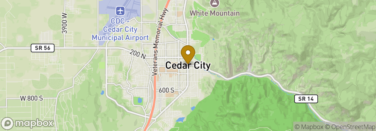 Map location: Cedar City
