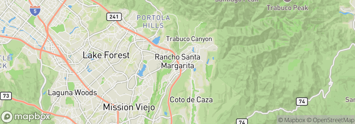 Map: Rancho Santa Margarita, CA