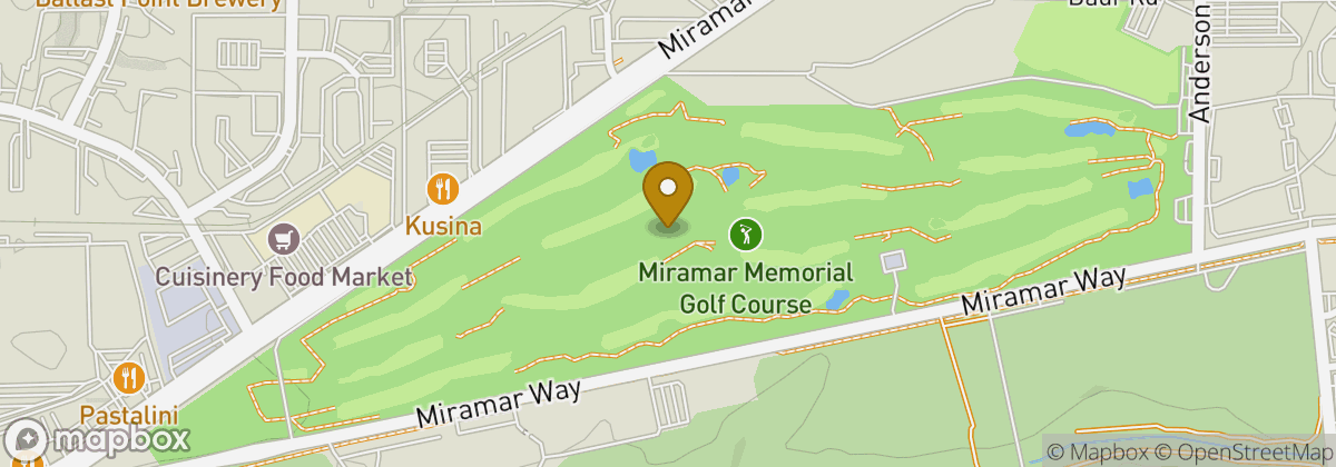 Map location: Miramar Memorial Golf Course
