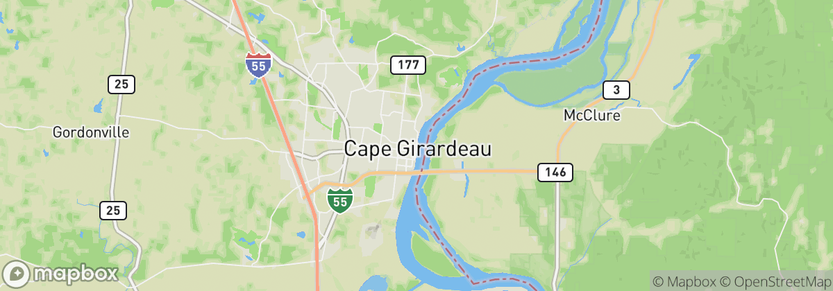 Map: Cape Girardeau, MO