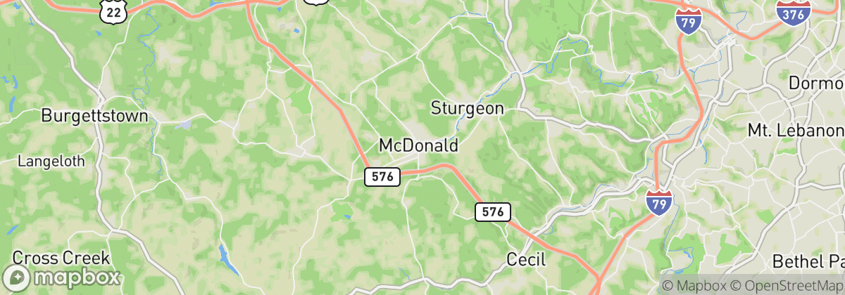 Map: McDonald, PA