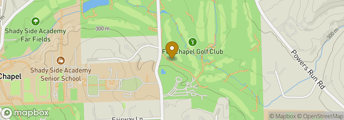 Map location: Fox Chapel Golf Club