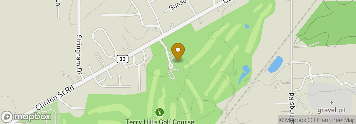 Map location: Terry Hills Golf Course, Restaurant and Banquet Facility