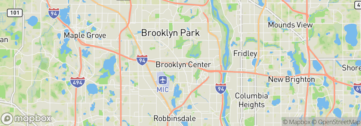 Map: Brooklyn Center, MN