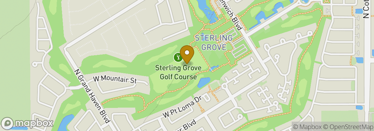 Map location: Sterling Grove Golf Course