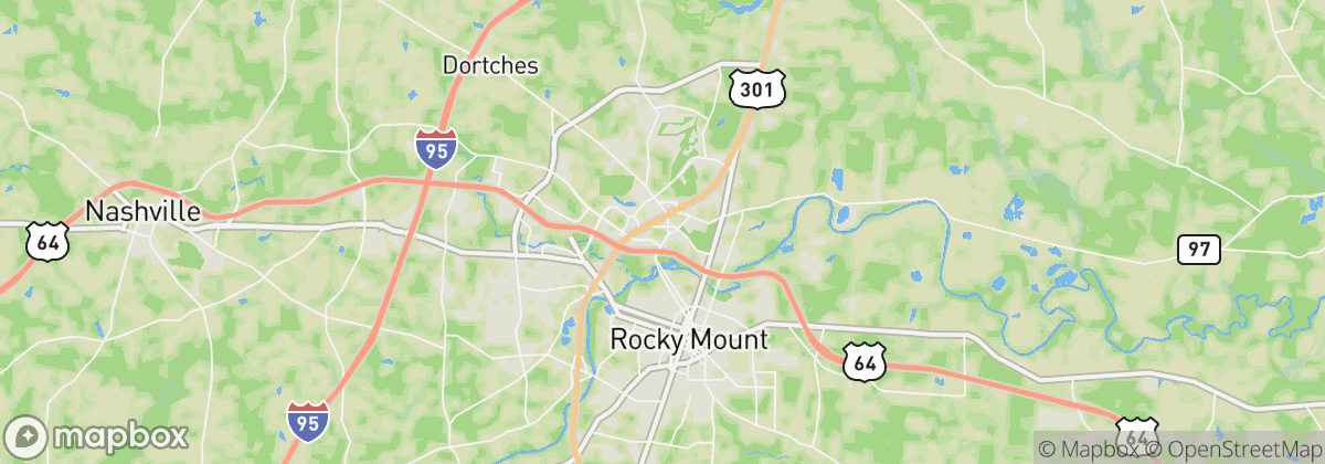 Map: Rocky Mount, NC