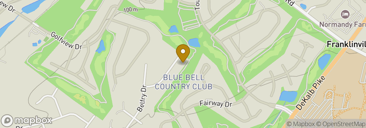 Map location: Blue Bell Country Club