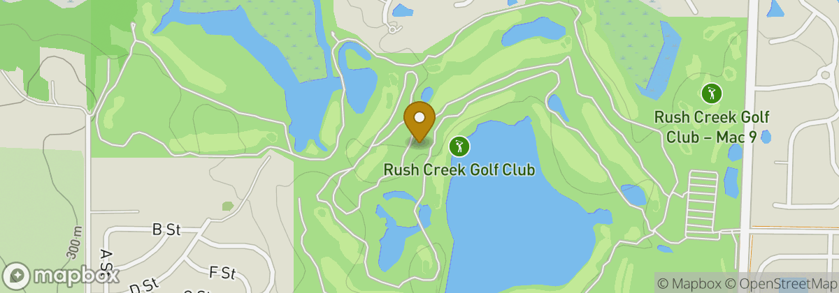 Map location: Rush Creek Golf Club