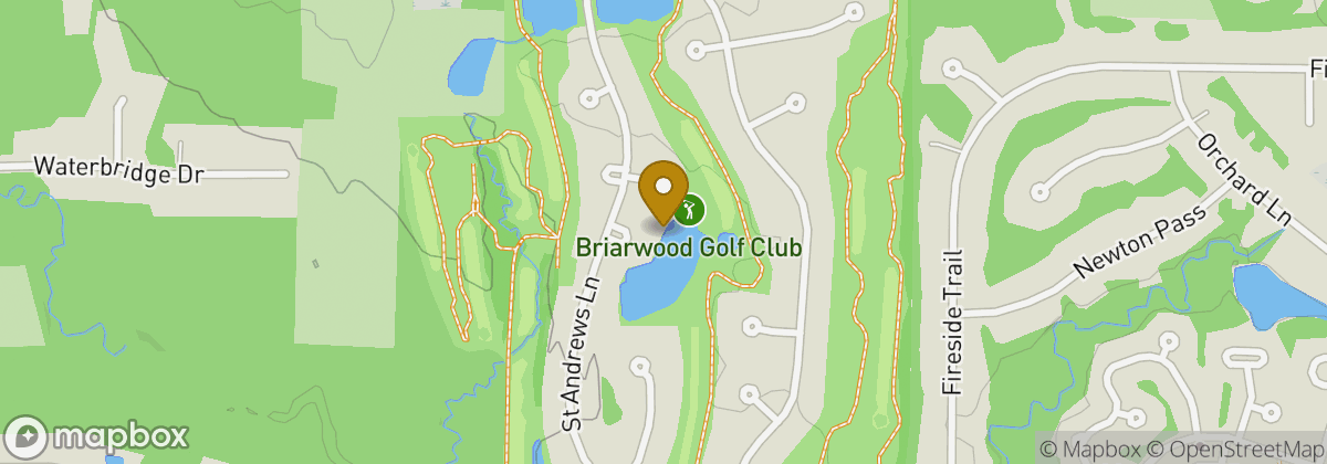 Map location: Briarwood Golf Club