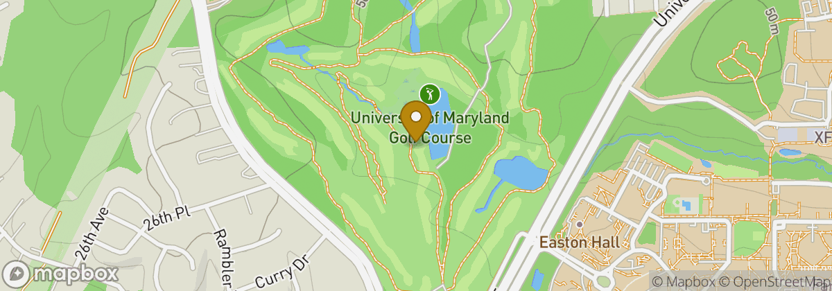 Map location: University of Maryland Golf Course