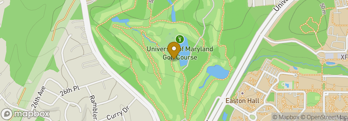 Map location: University of Maryland Golf Course