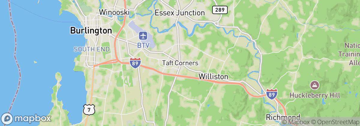 Map: Williston, VT