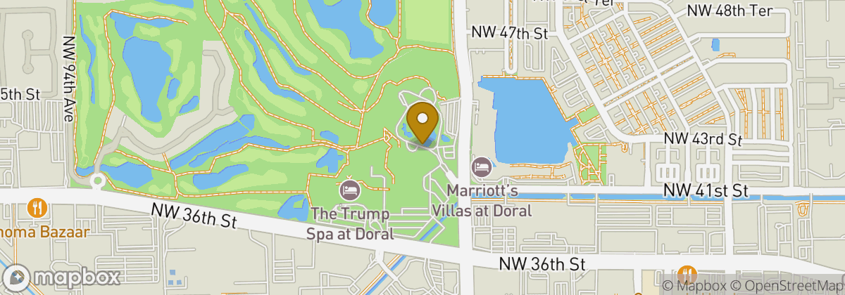 Map location: Trump National Doral Miami