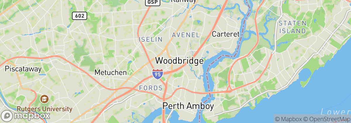 Map: Woodbridge, NJ