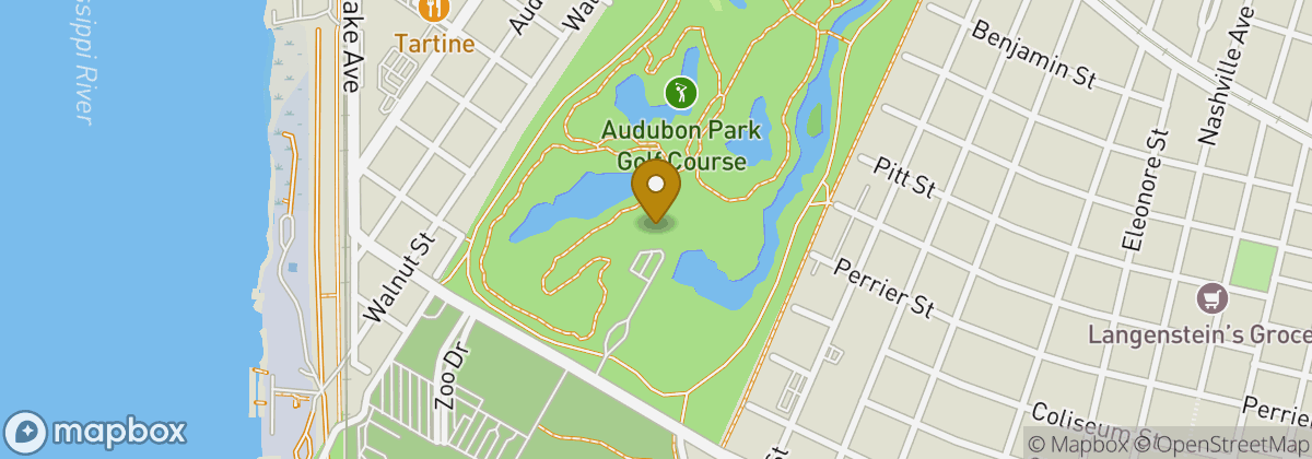 Map location: Golf Club at Audubon Park