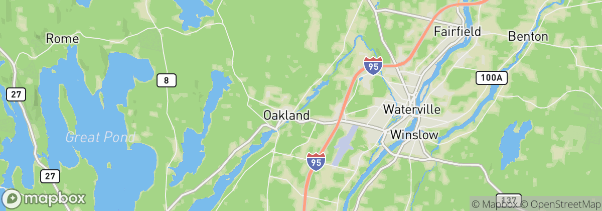 Map: Oakland, ME