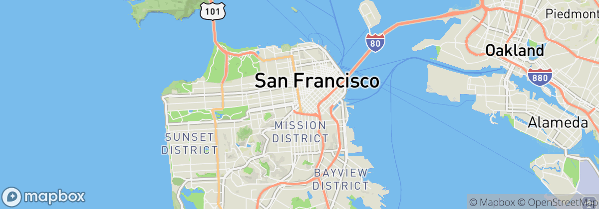Map: San Francisco, CA