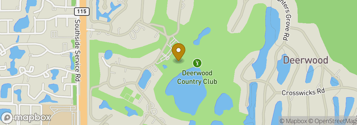 Map location: Deerwood Country Club