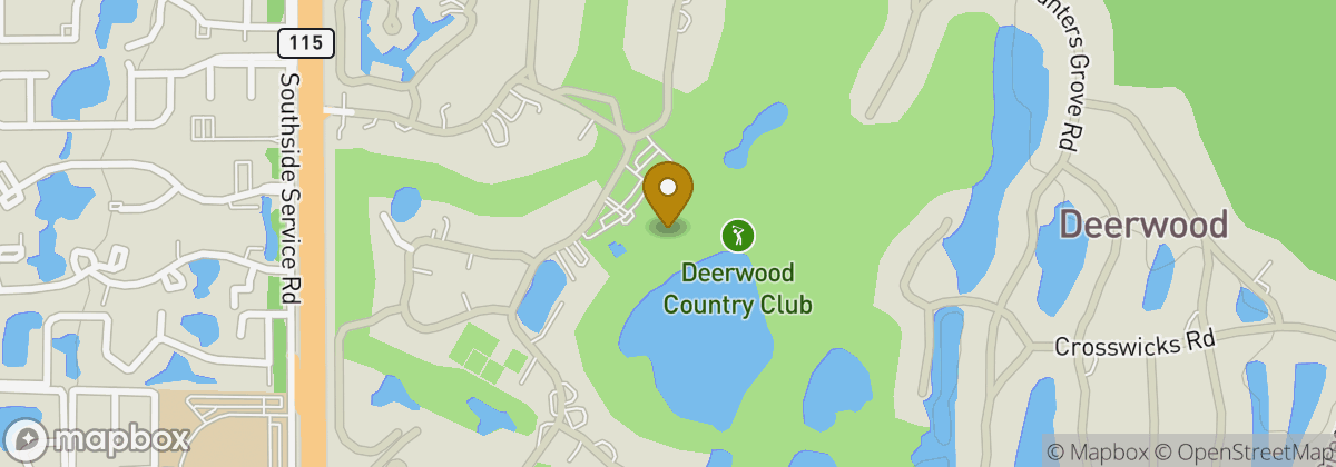 Map location: Deerwood Country Club