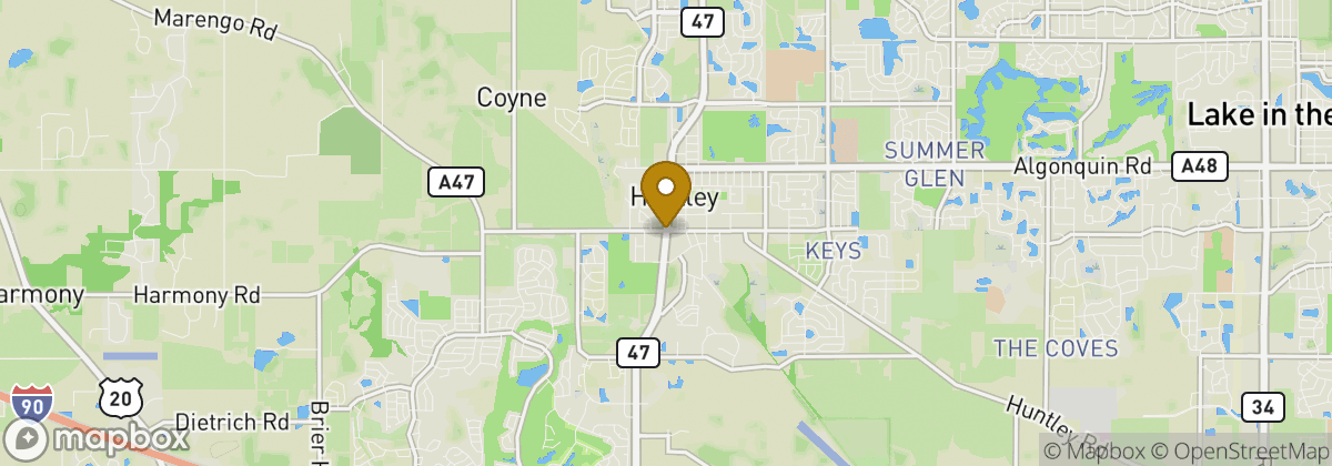 Map location: Huntley