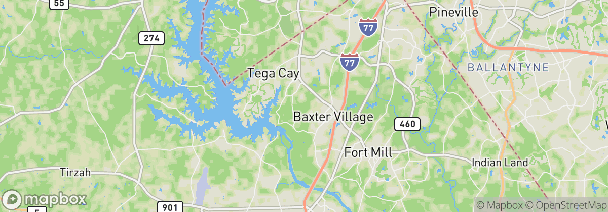 Map: Tega Cay, SC