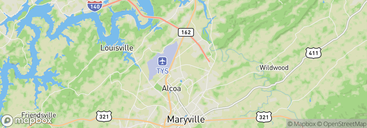 Map: Alcoa, TN