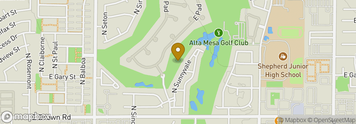Map location: Alta Mesa Golf Club