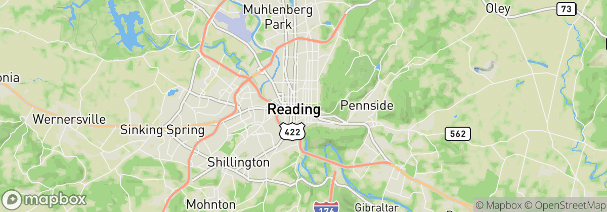 Map: Reading, PA