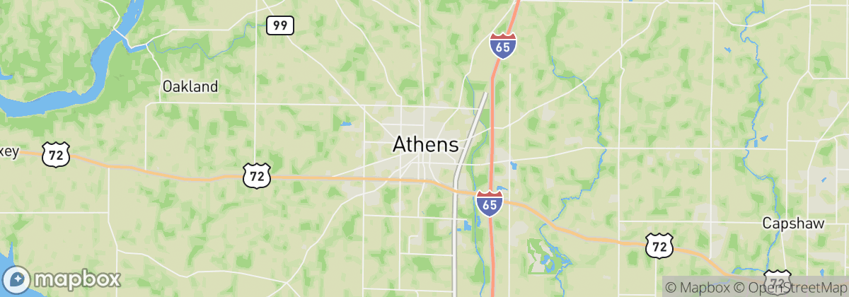 Map: Athens, AL