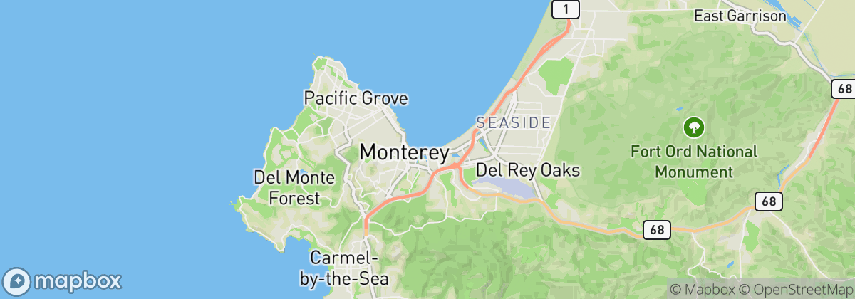 Map: Monterey, CA