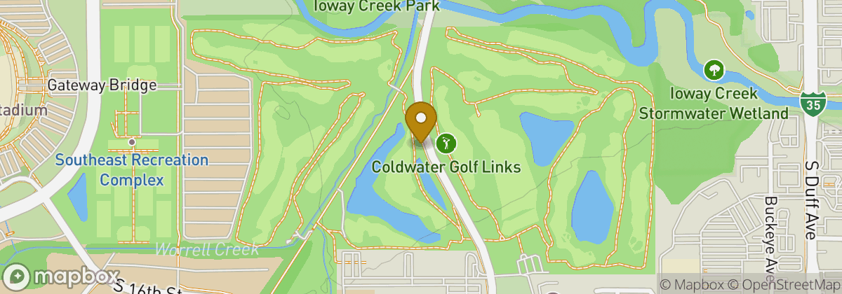 Map location: Coldwater Golf Links