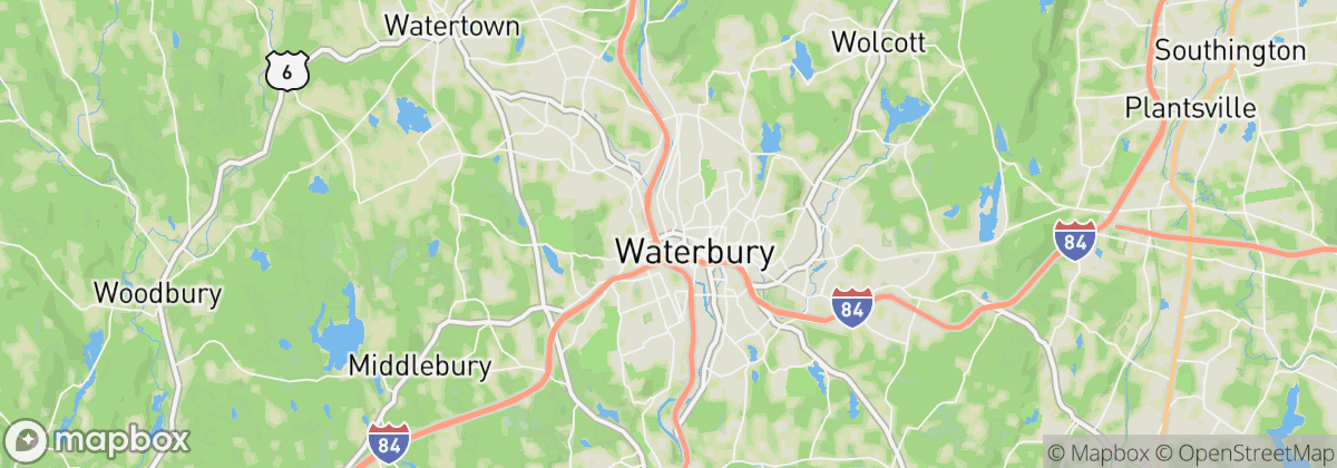 Map: Waterbury, CT