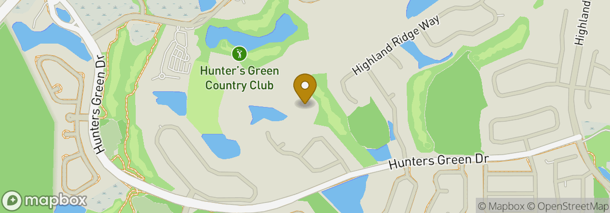 Map location: Hunter’s Green Country Club