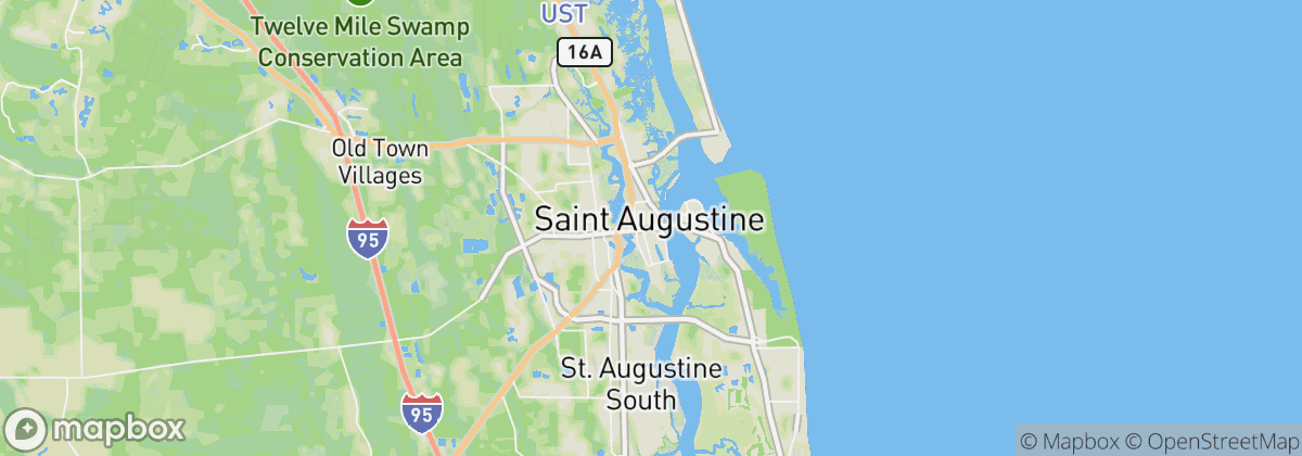 Map: St. Augustine, FL