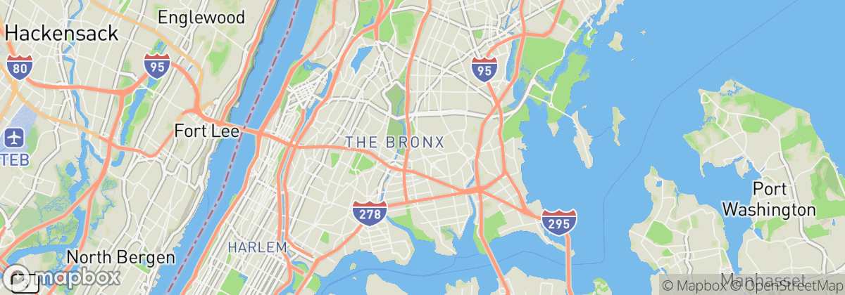 Map: Bronx, NY
