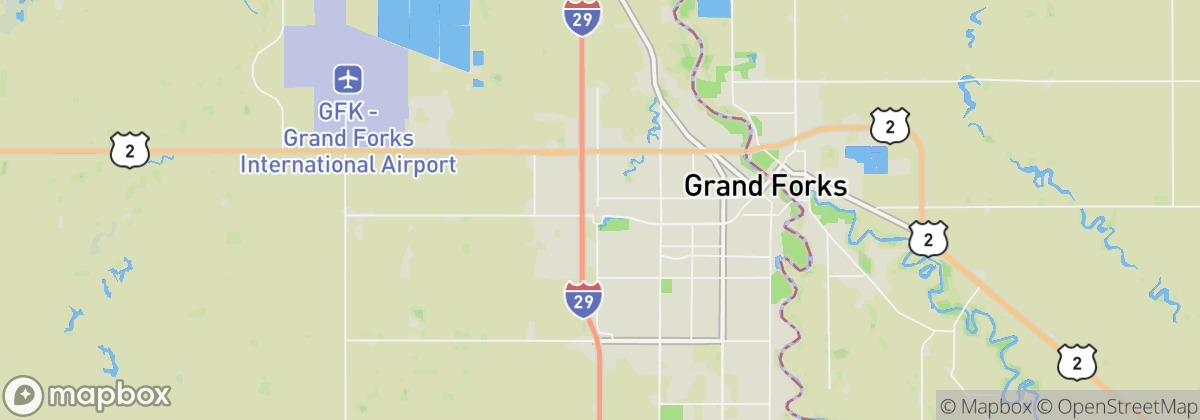 Map: Grand Forks, ND